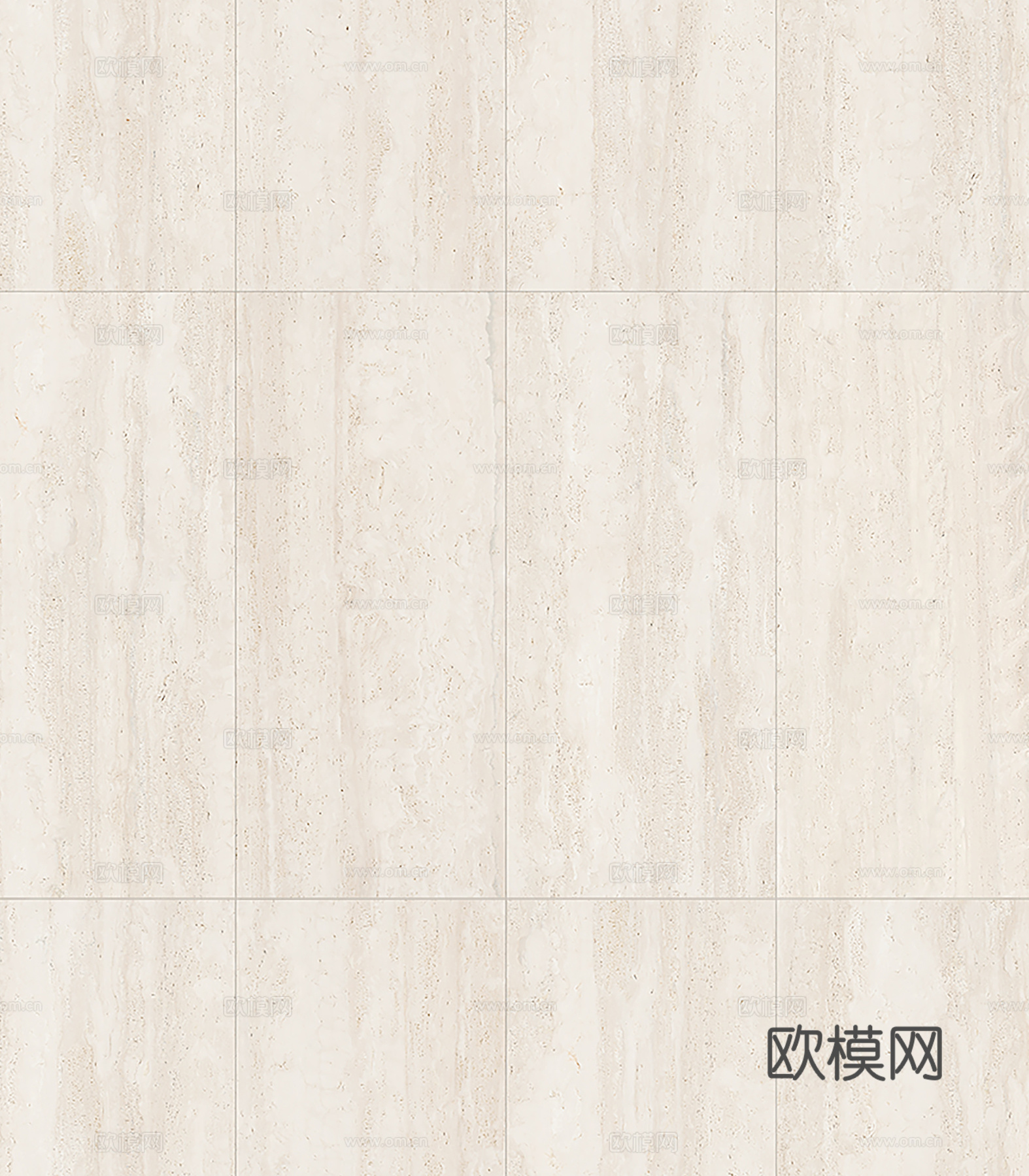 现代奶油无缝米白洞石瓷砖