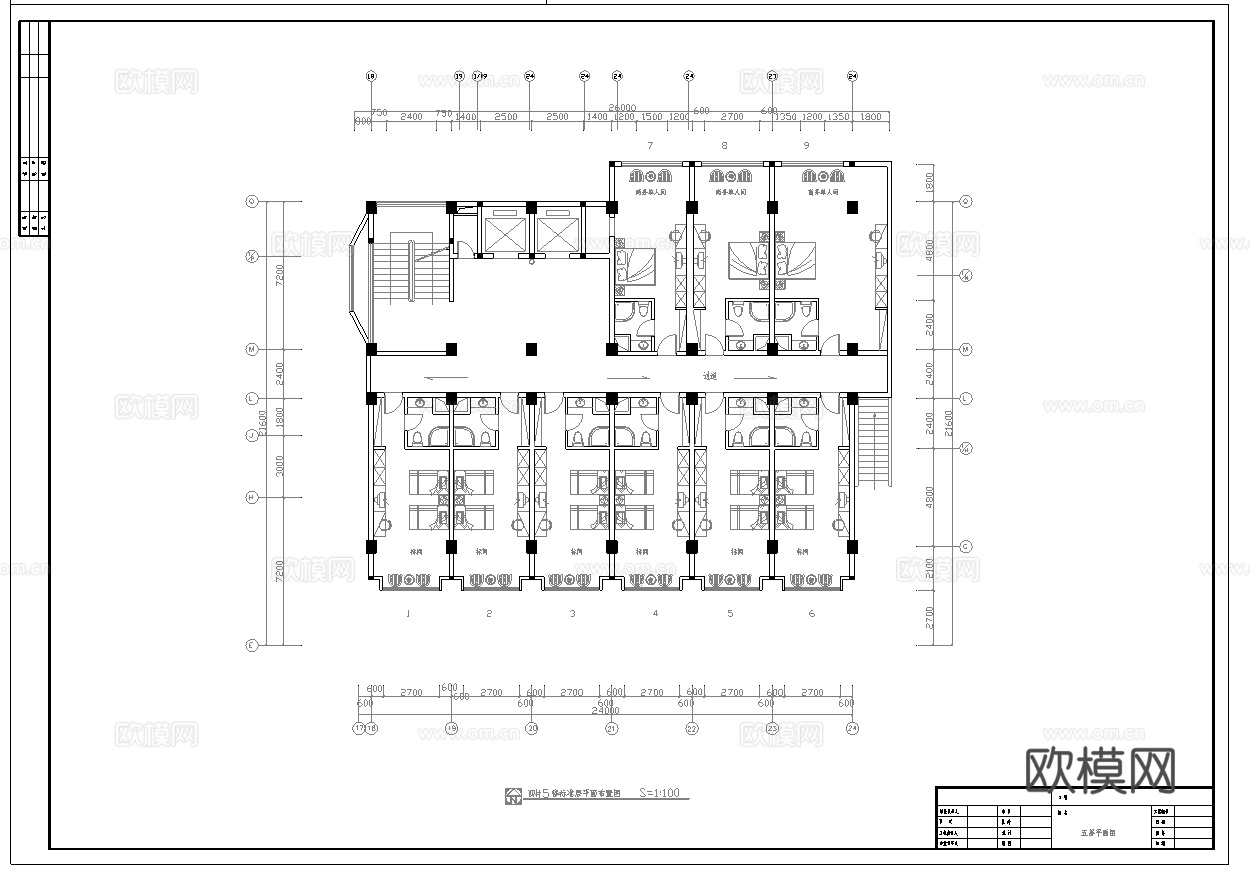 最新全套 大酒店 施工图合集cad施工图