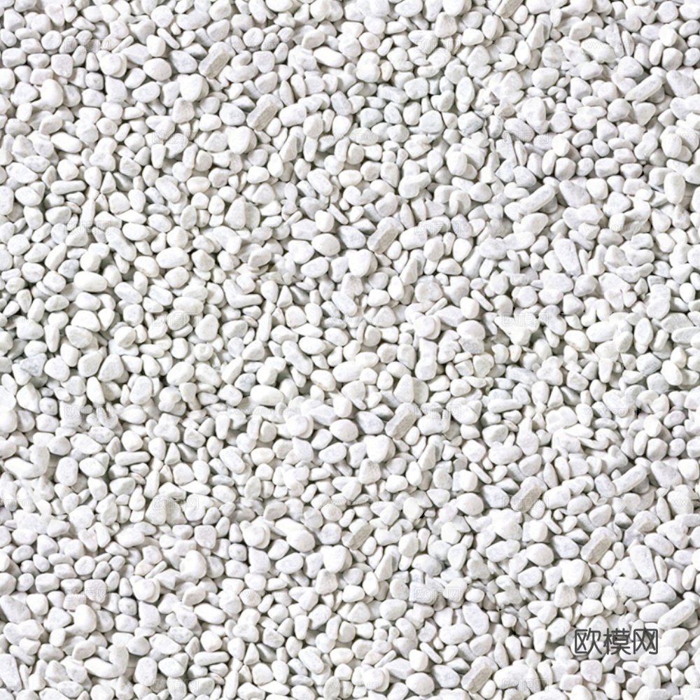 无缝奶油白鹅卵石地面贴图