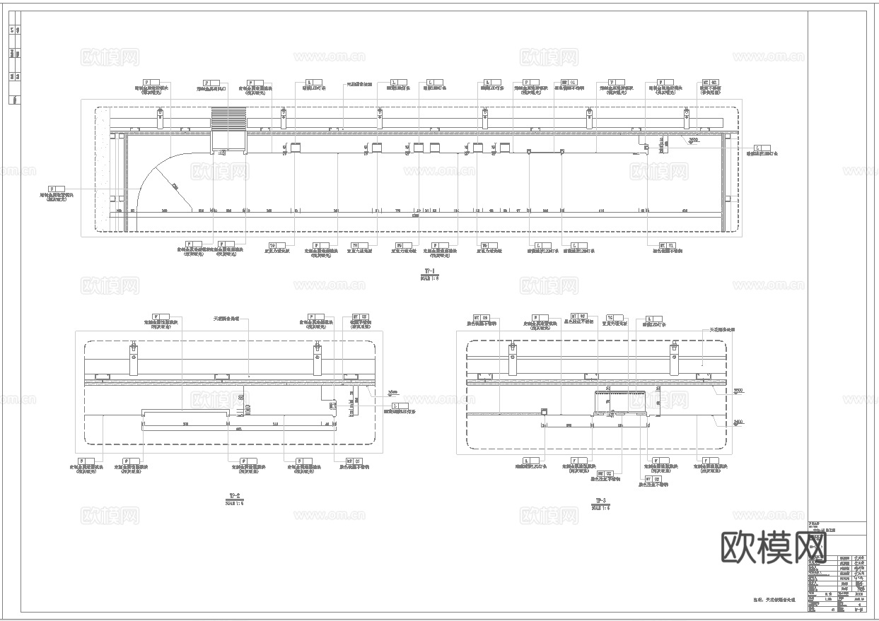 最新2套 KTV 派对房 施工图 效果图合集cad施工图