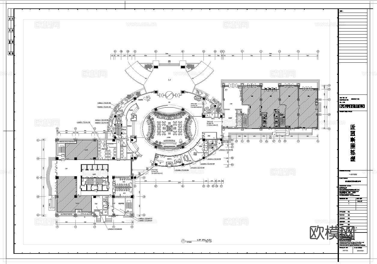 最新全套 大酒店 施工图合集cad施工图