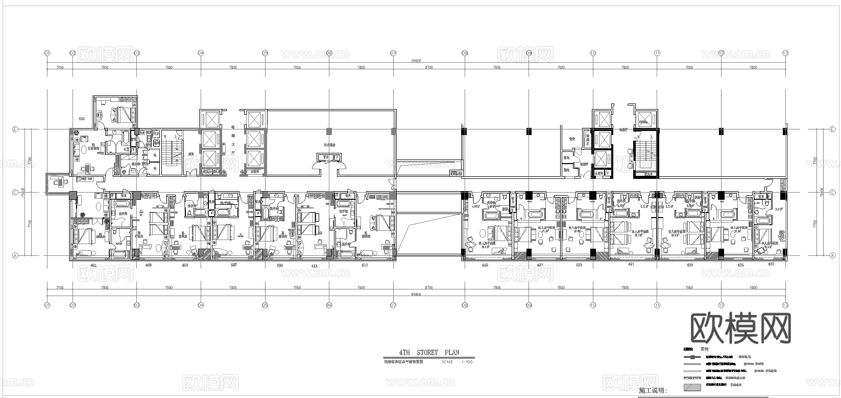 最新全套 大酒楼 施工图合集cad施工图