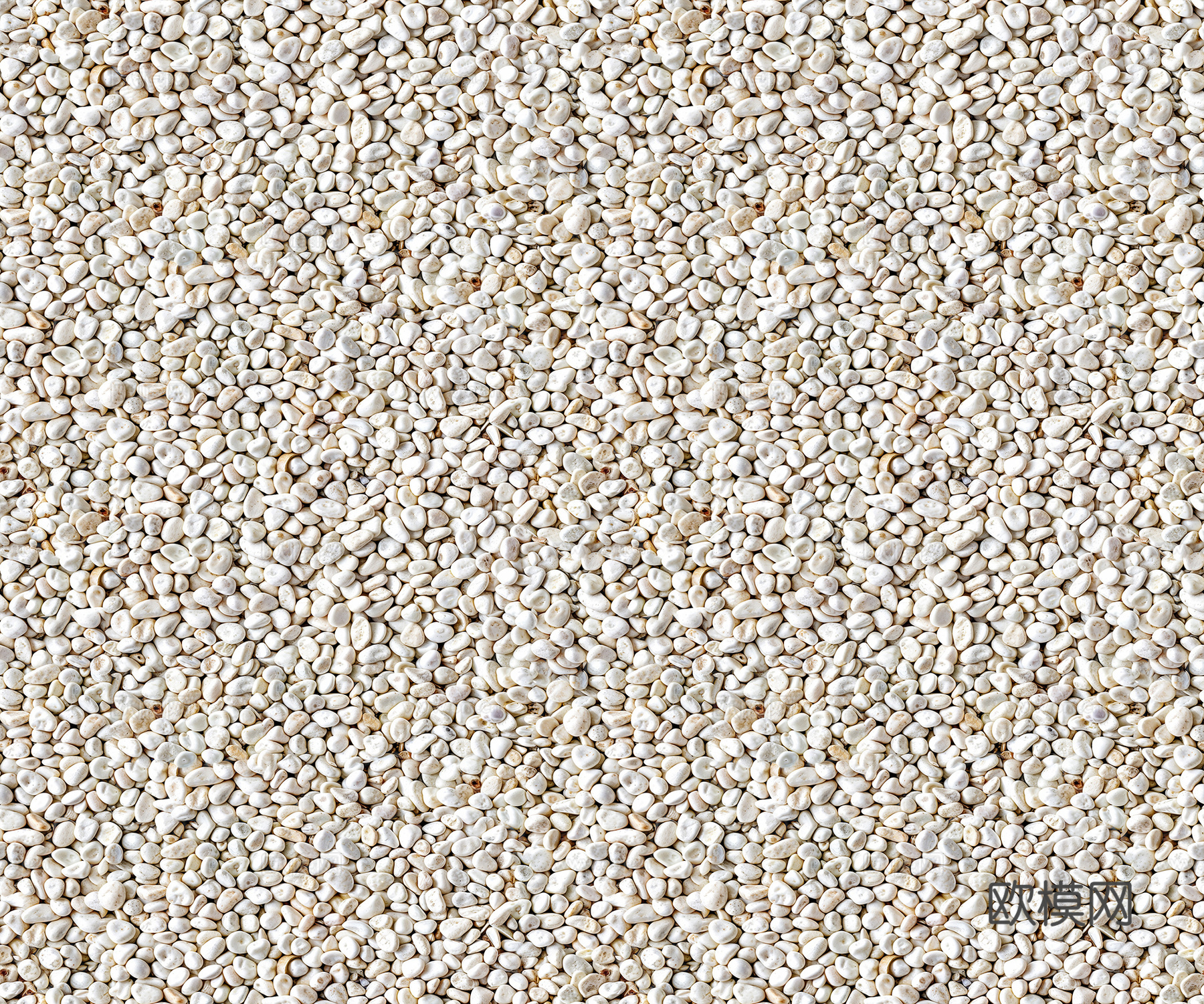 现代新中式无缝暖白色碎石 小碎石 鹅卵石