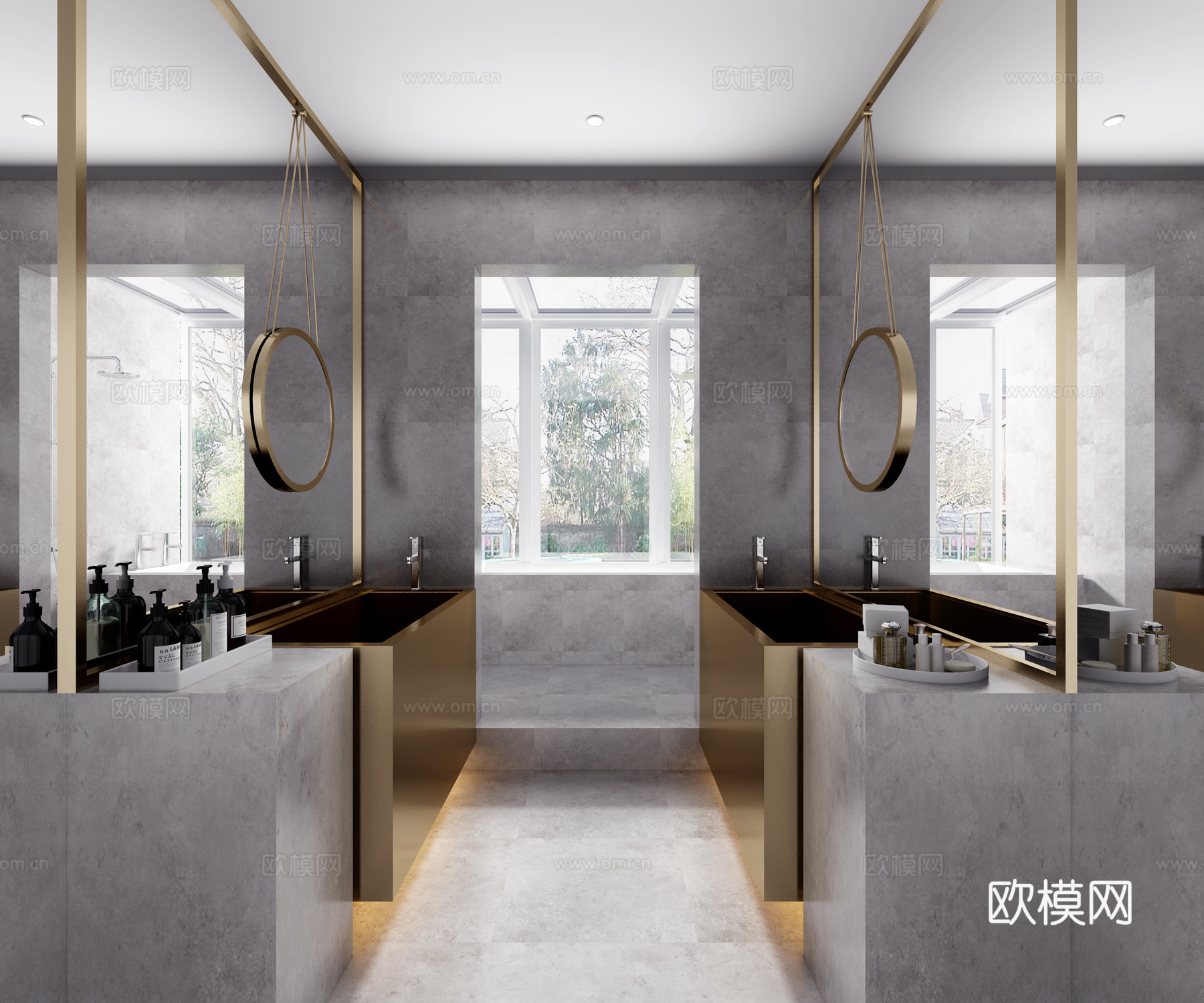 现代卫生间13d模型下载