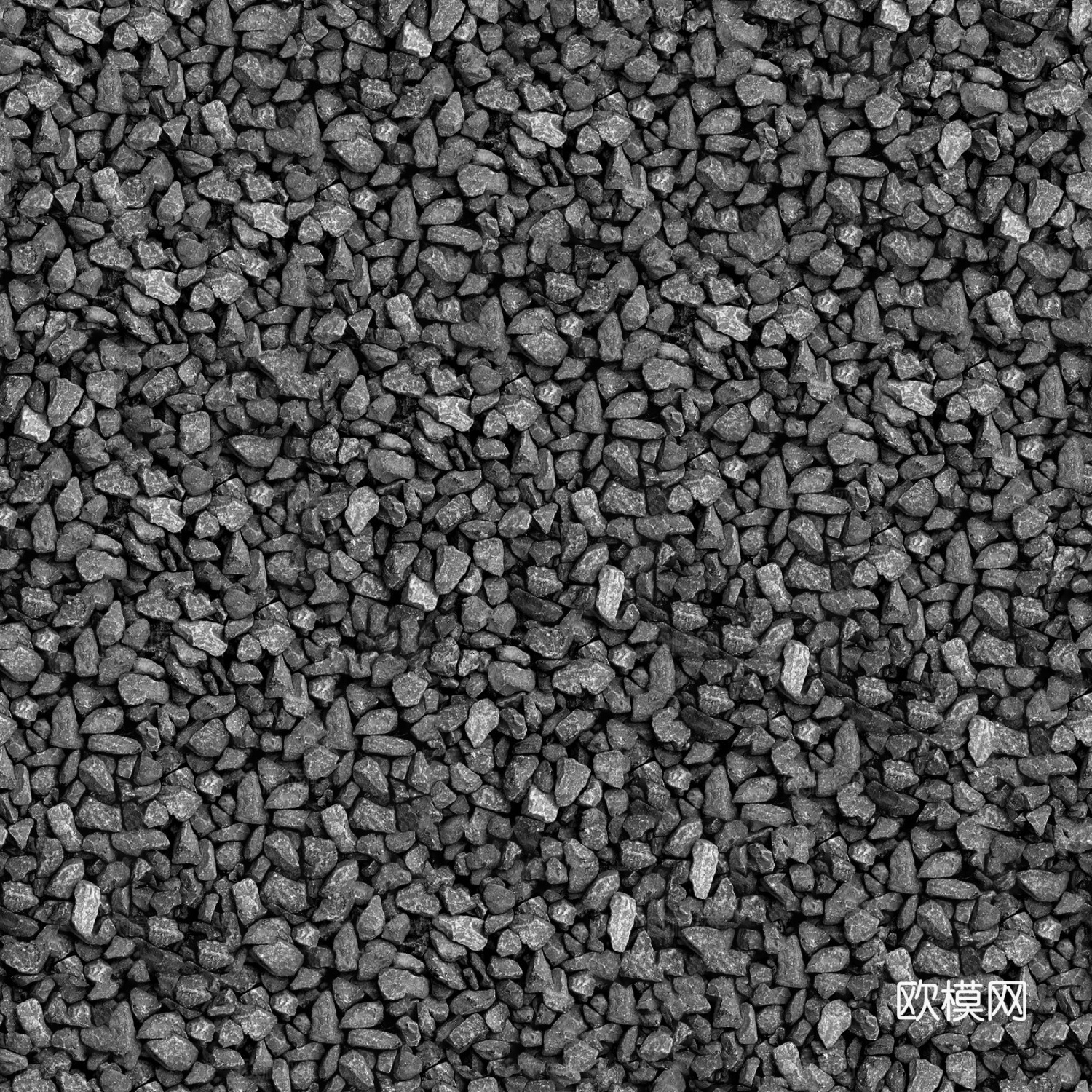 现代无缝砾石 鹅卵石地面