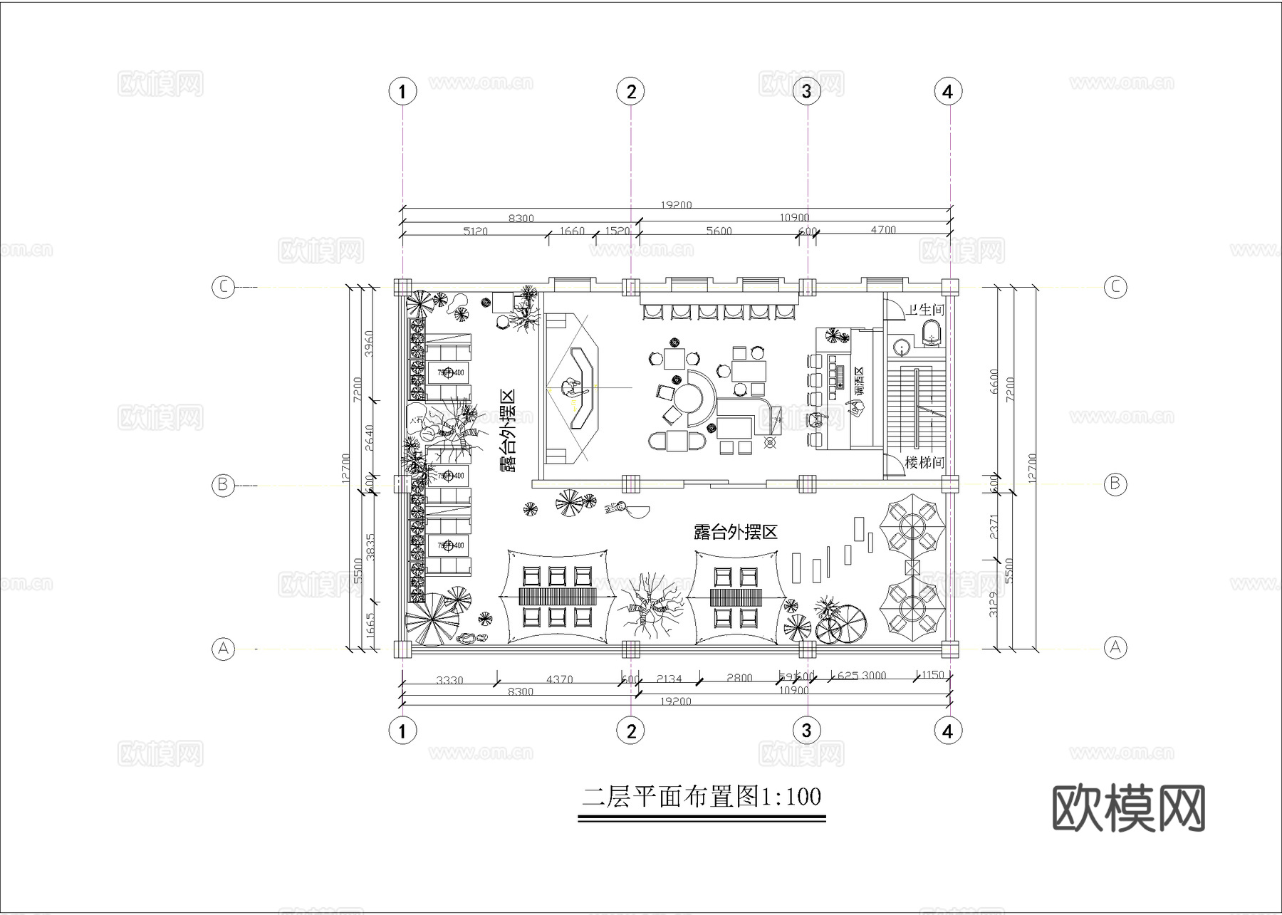 最新全套 咖啡店 施工图合集cad施工图