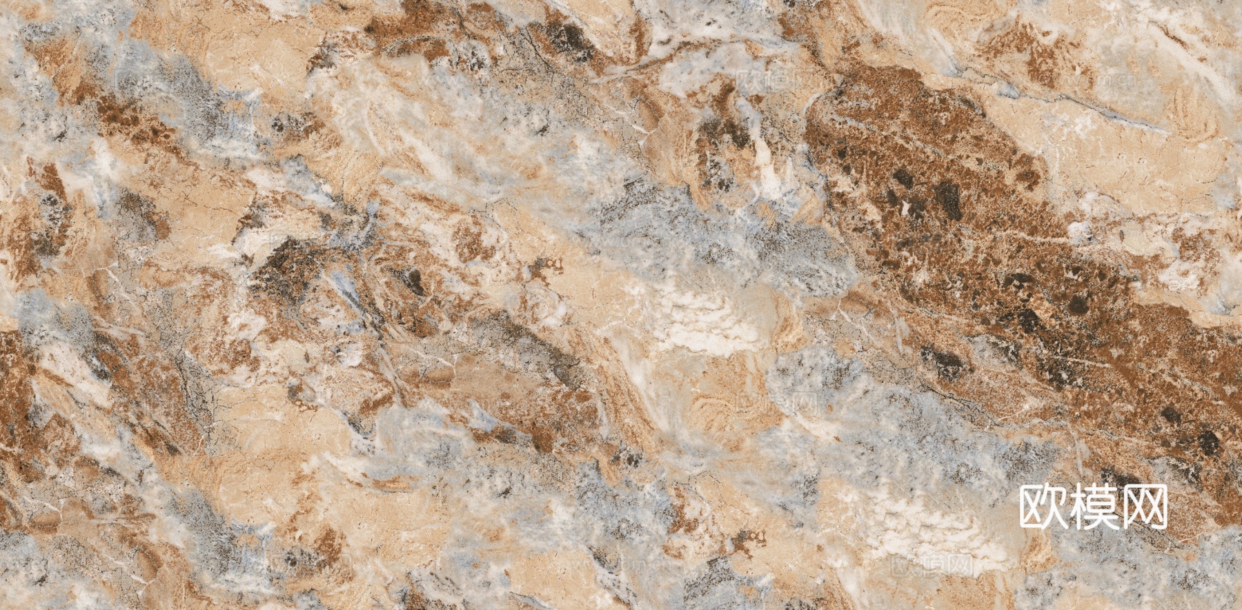 现代轻奢流彩褐金大理石奢石