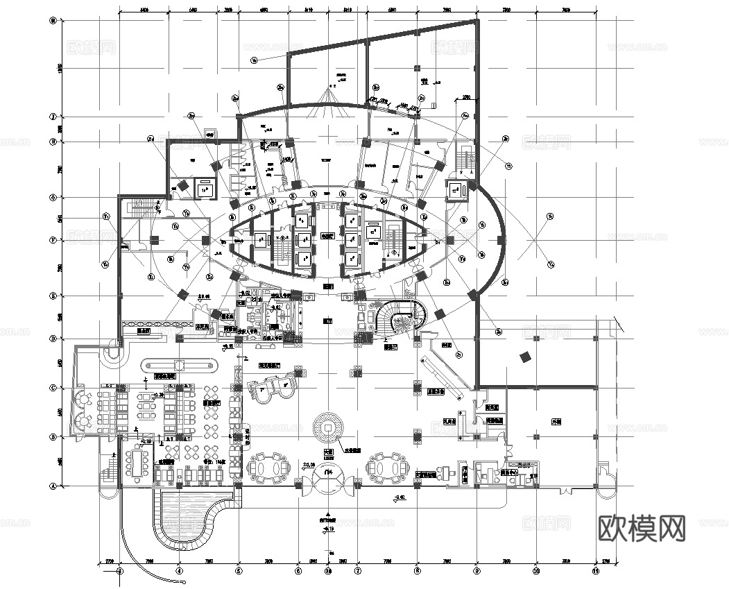 最新全套 五星级国际大酒店 施工图合集cad施工图