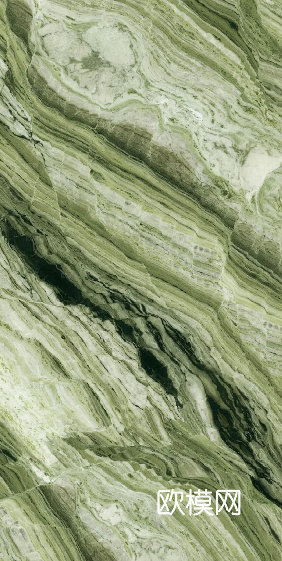 现代轻奢绿色奢石大理石