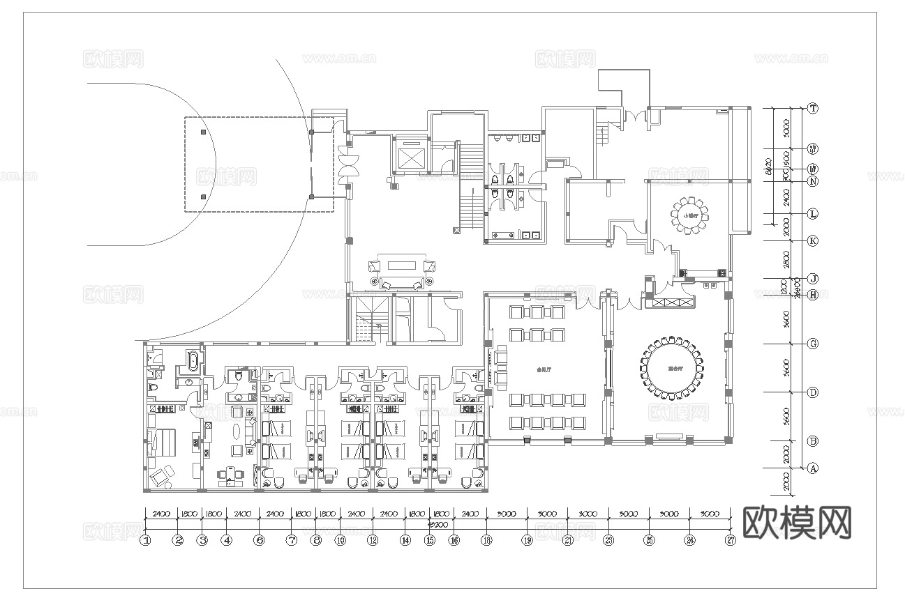 最新全套 宾馆酒店 施工图合集cad施工图