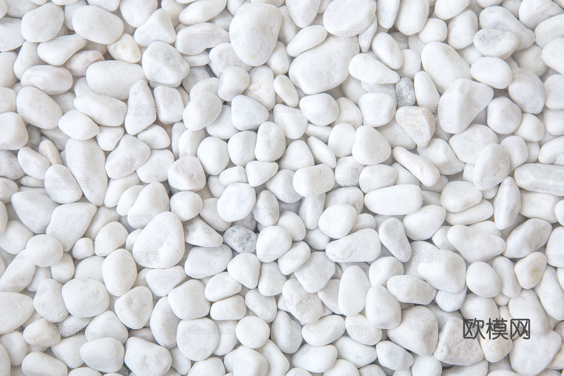 无缝白色鹅卵石贴图