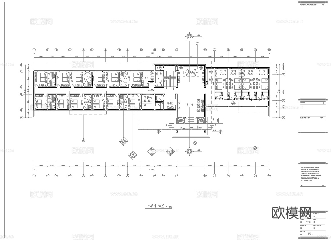 最新全套 宾馆 酒店 施工图合集cad施工图