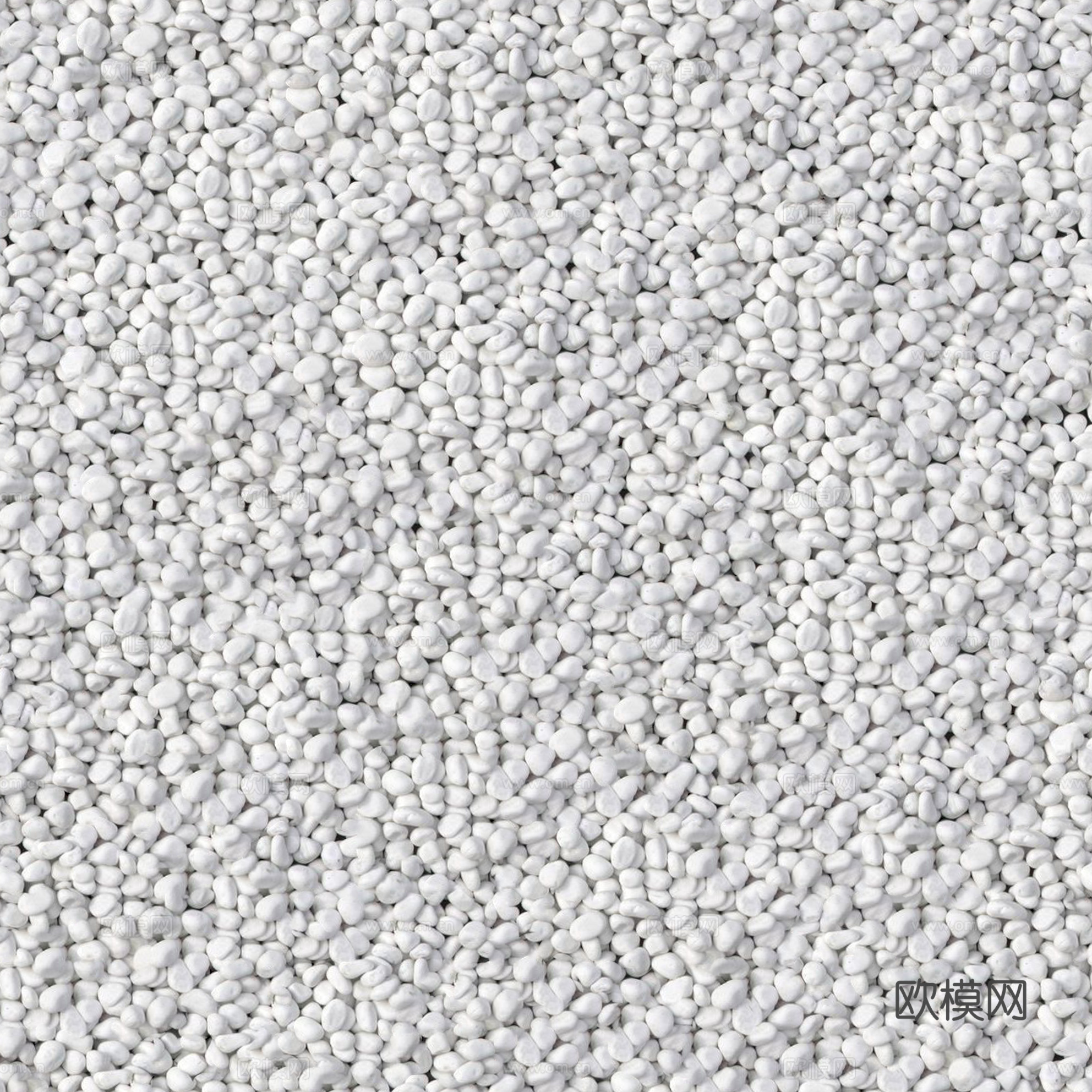 无缝奶油白鹅卵石地面贴图