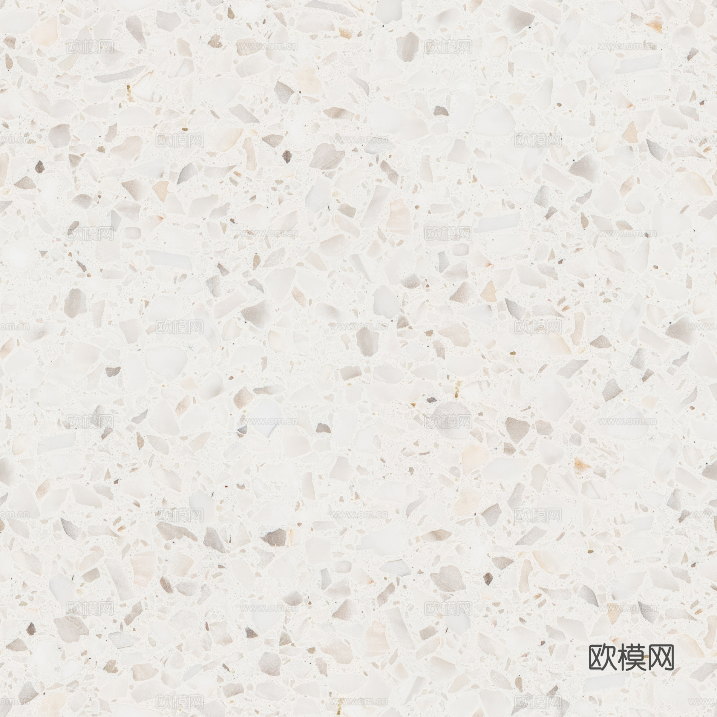 现代意式无缝米灰色水磨石