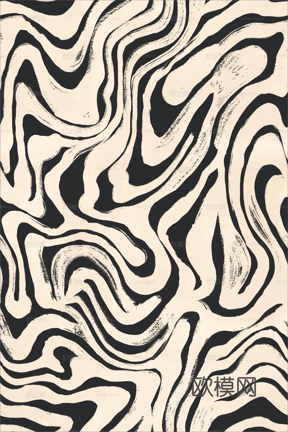 侘寂简约抽象挂画 艺术挂画 肌理画 黑白艺术画贴图下载