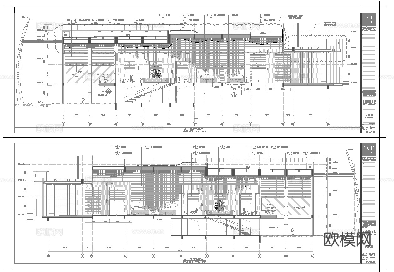 最新全套 三亚国际大酒店 施工图合集cad施工图
