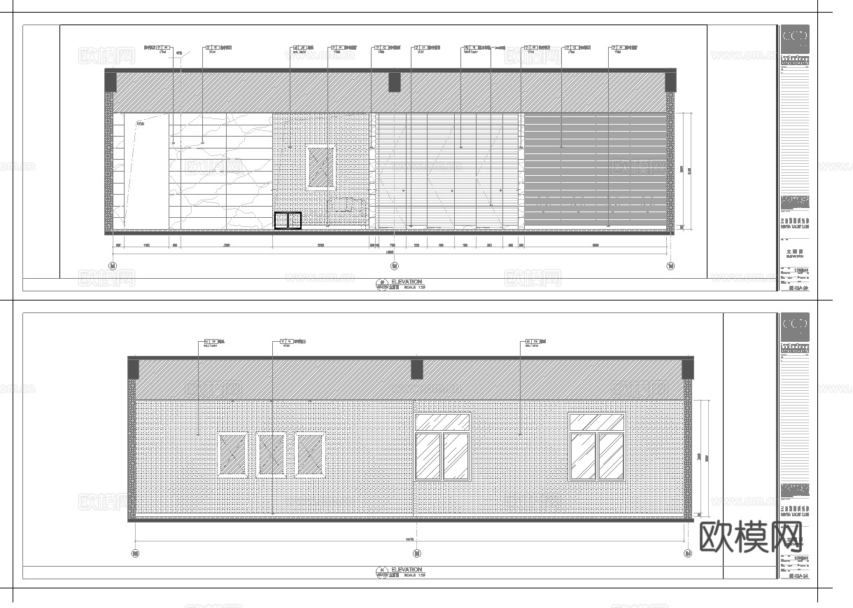 最新全套 三亚国际大酒店 施工图合集cad施工图
