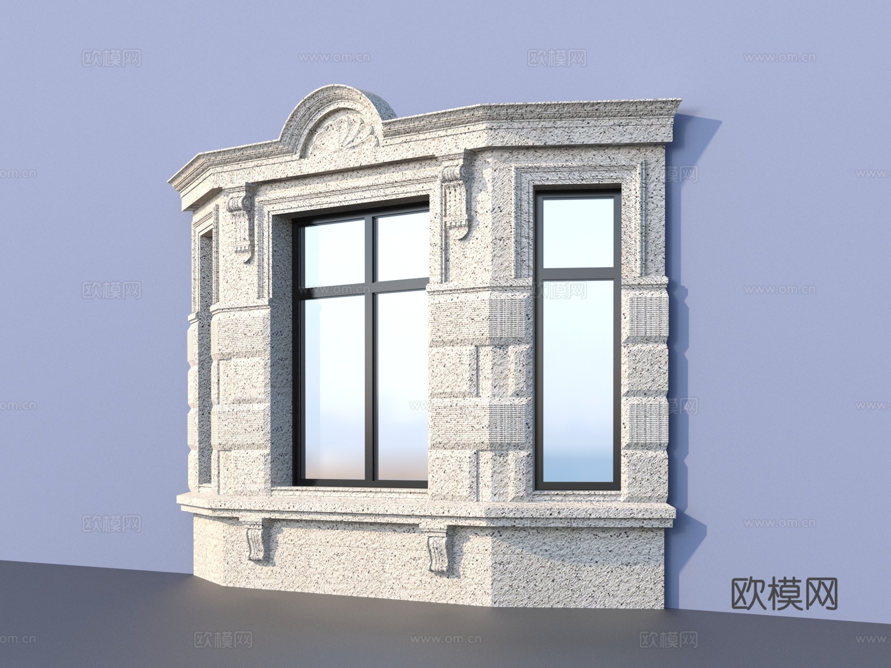 门窗 欧式3d模型下载