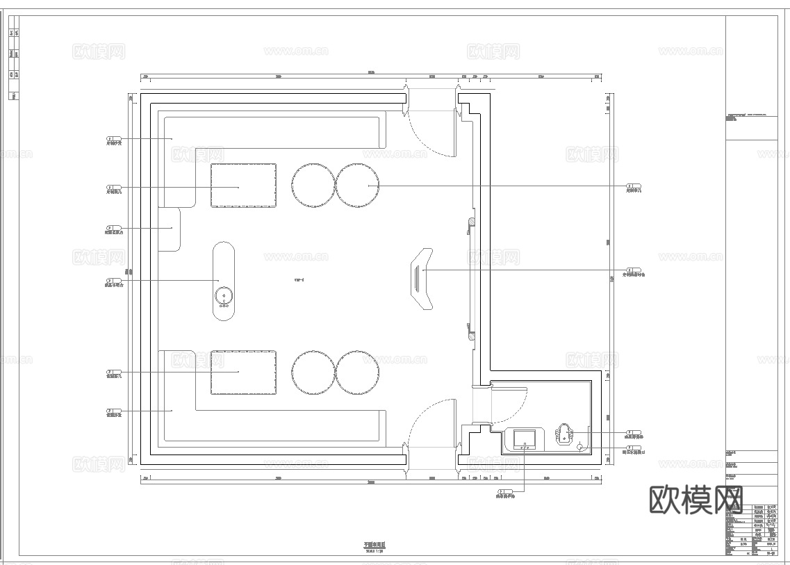 最新2套 KTV 派对房 施工图 效果图合集cad施工图