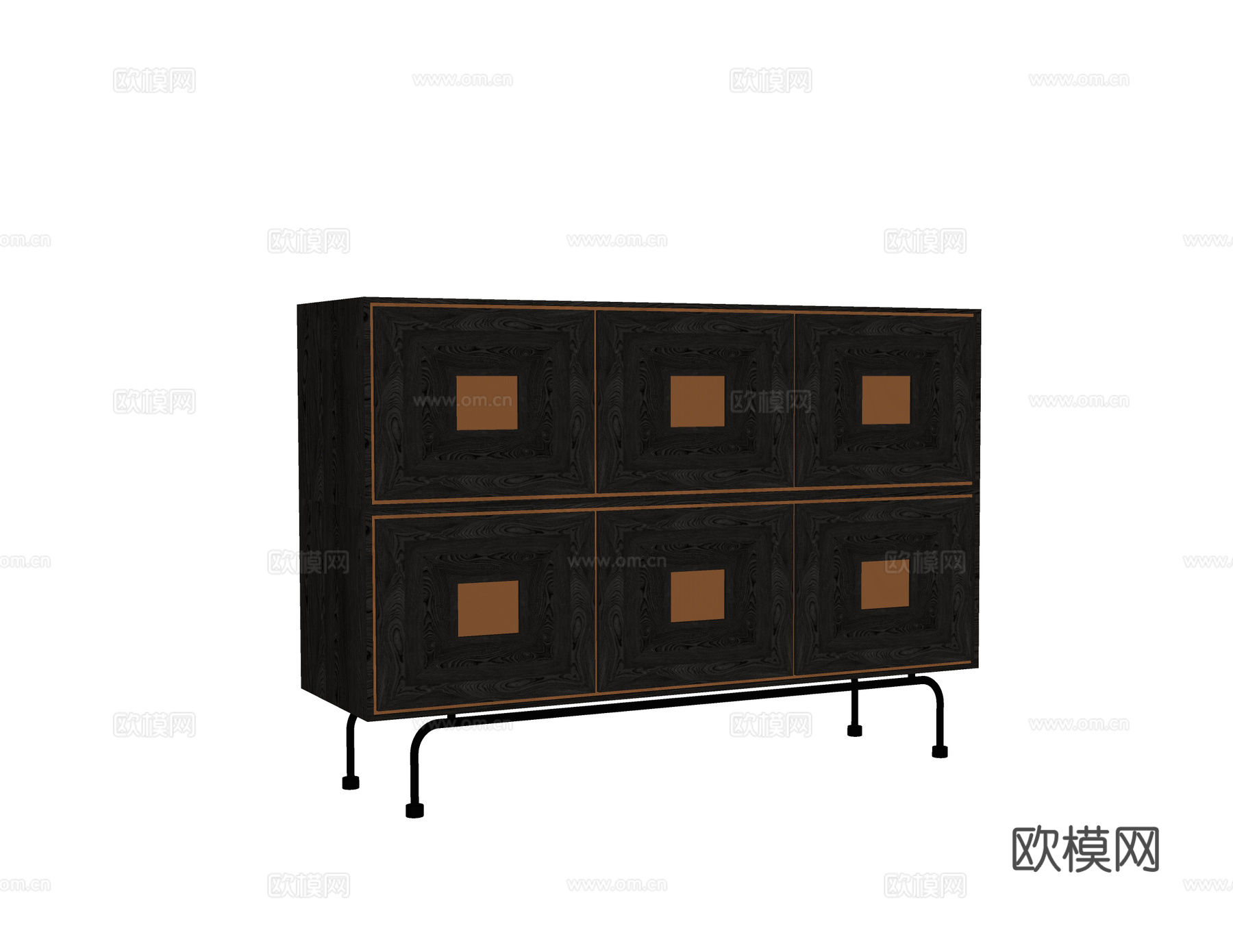 现代边柜 矮鞋柜 玄关柜su模型