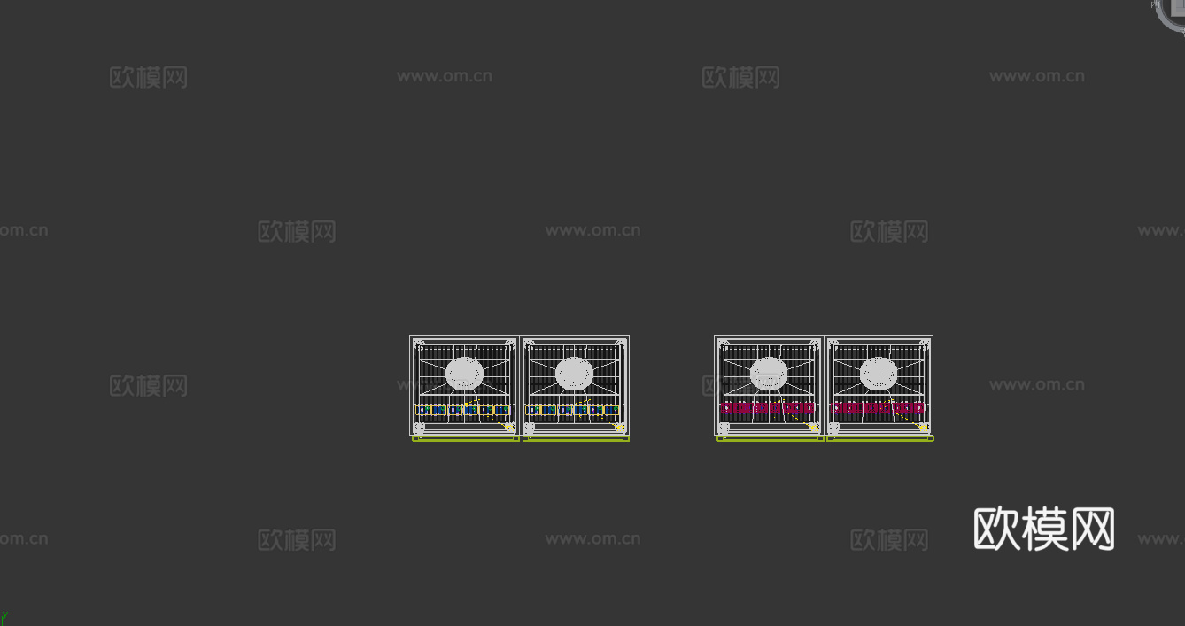 饮料柜 冷饮柜  啤酒饮料矿泉水 冷藏柜 保鲜柜 冰柜 冷柜3d模型下载（渲染图3）