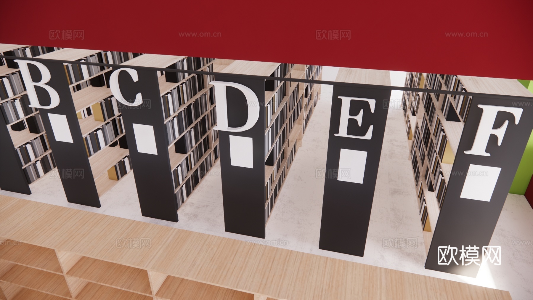 走廊 办事大厅 停车场 政府机构 休息站su模型