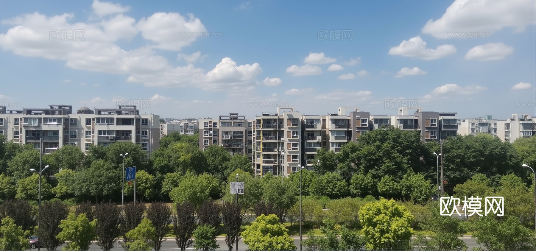 现代城市外景白天城市外景都市外景