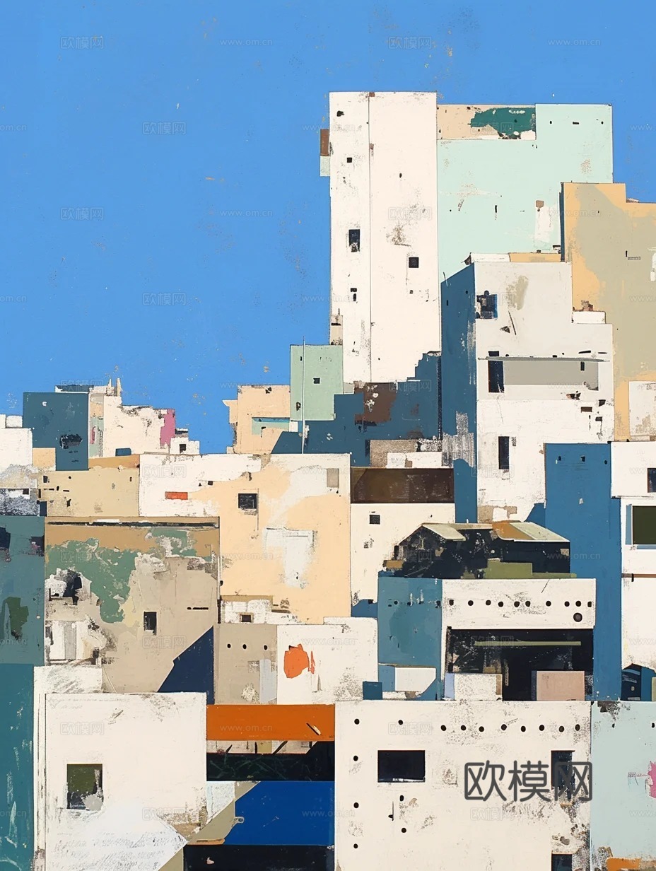 现代装饰艺术画 抽象画 现代画贴图