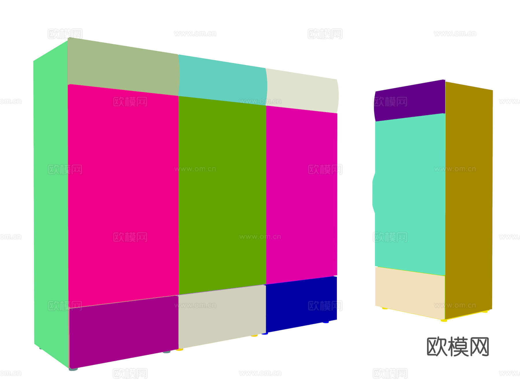 饮料柜 冷饮柜  酒水饮料矿泉水 冰柜 冷藏柜 冷柜 保鲜柜3d模型下载（渲染图3）