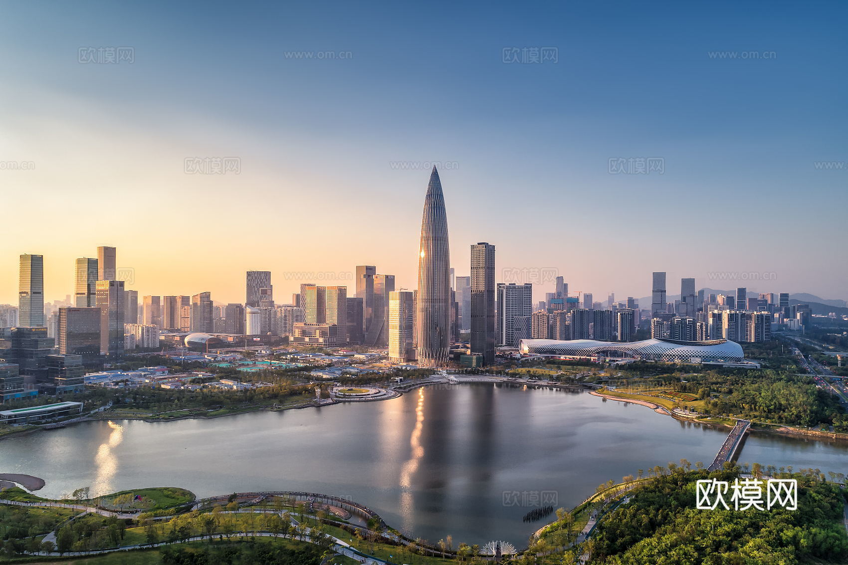 白天城市建筑户外外景贴图外景城市天空贴图