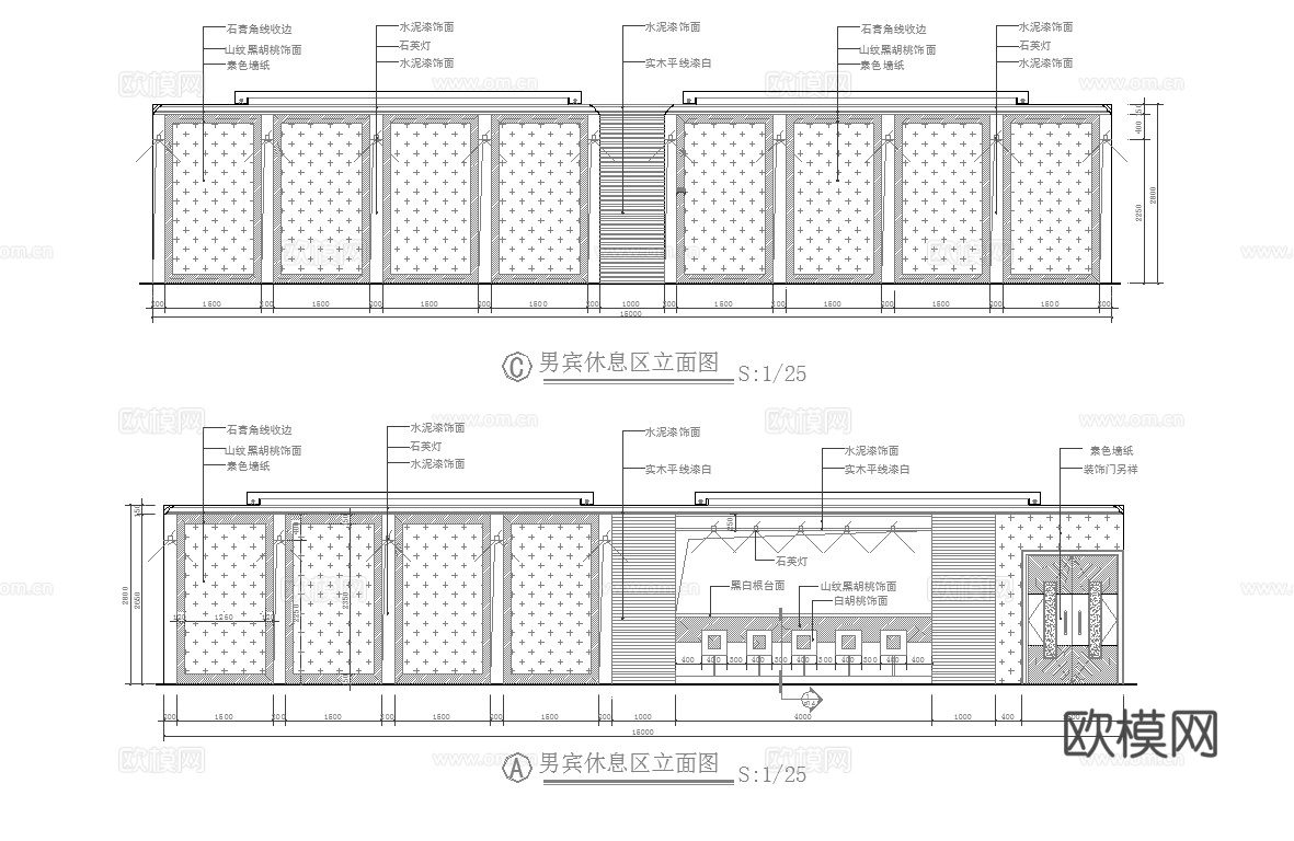 最新完整版spa足浴店施工图合集cad施工图