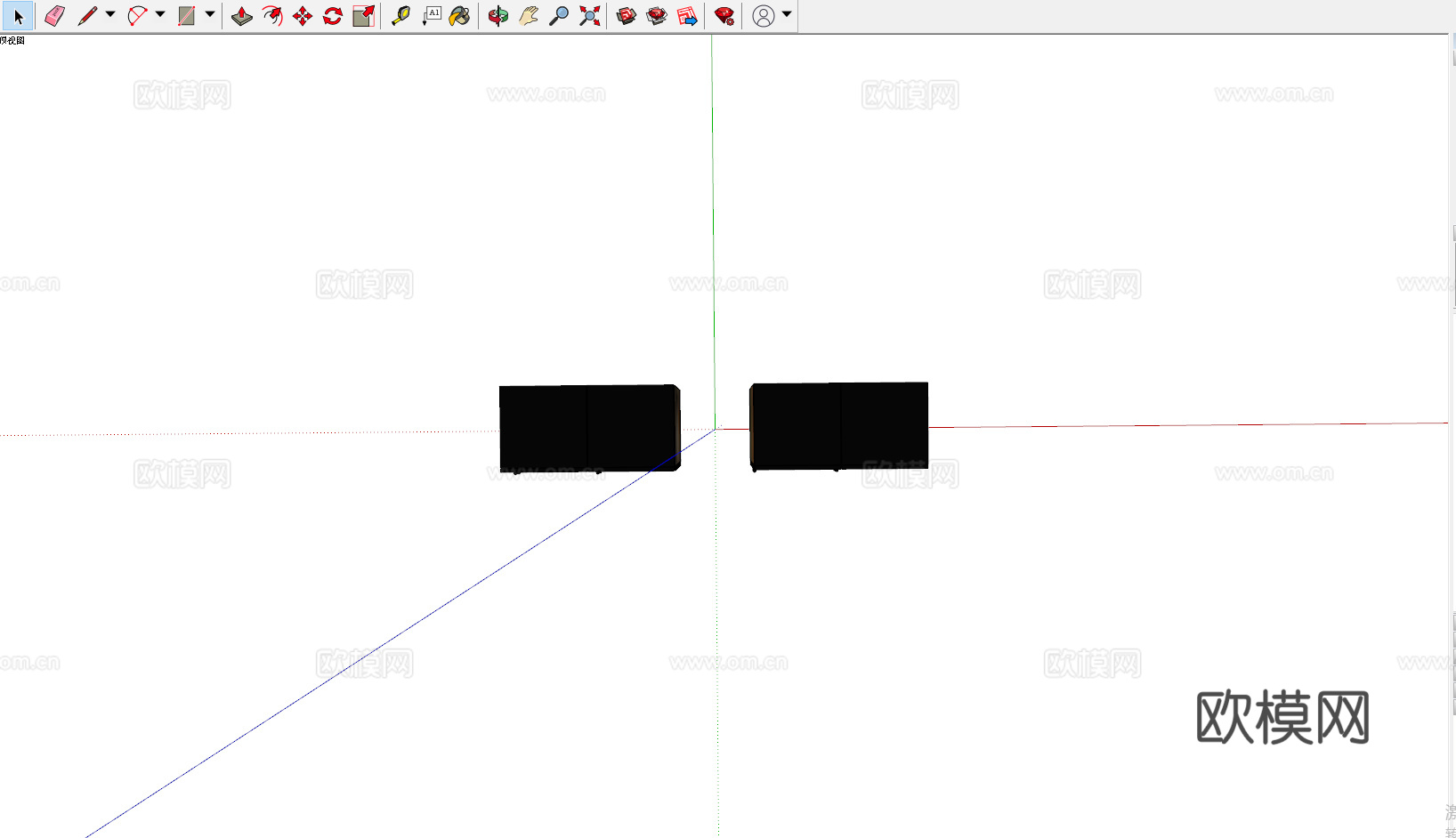饮料柜 冷饮柜  啤酒饮料矿泉水 冷藏柜 保鲜柜 冰柜 冷柜su模型