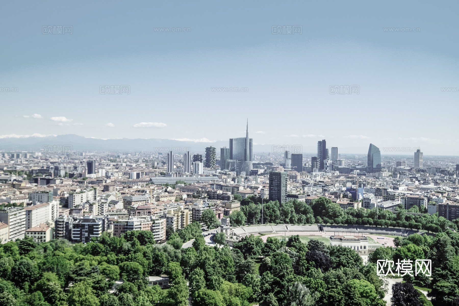 白天城市建筑户外外景贴图