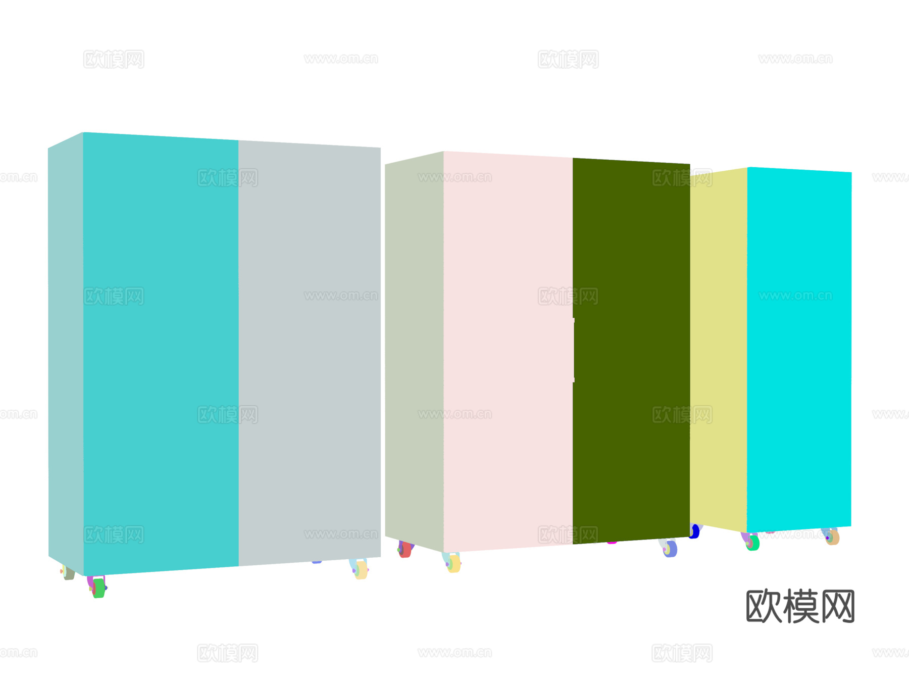 饮料柜 冷饮柜 啤酒饮料矿泉水 冷藏柜 保鲜柜 冰柜 冷柜3d模型下载（渲染图3）