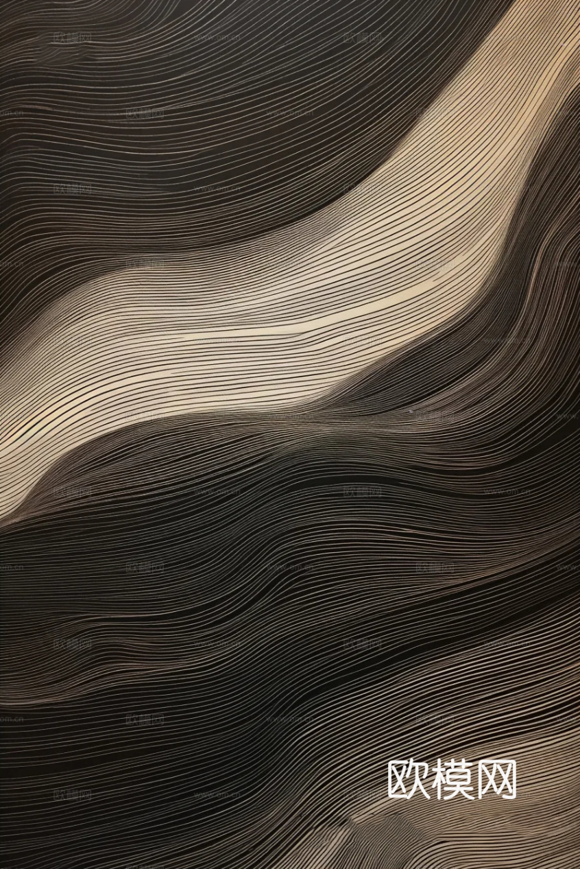 现代意式抽象画 现代艺术抽象挂画贴图下载