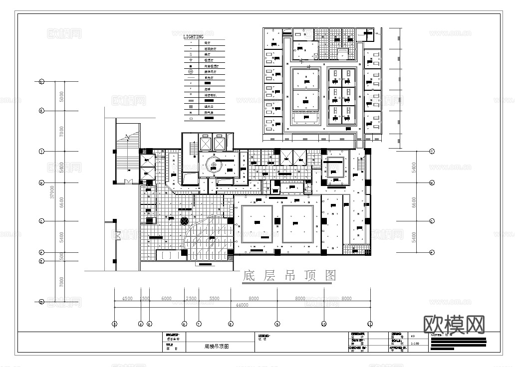 最新完整版spa足浴店施工图合集cad施工图