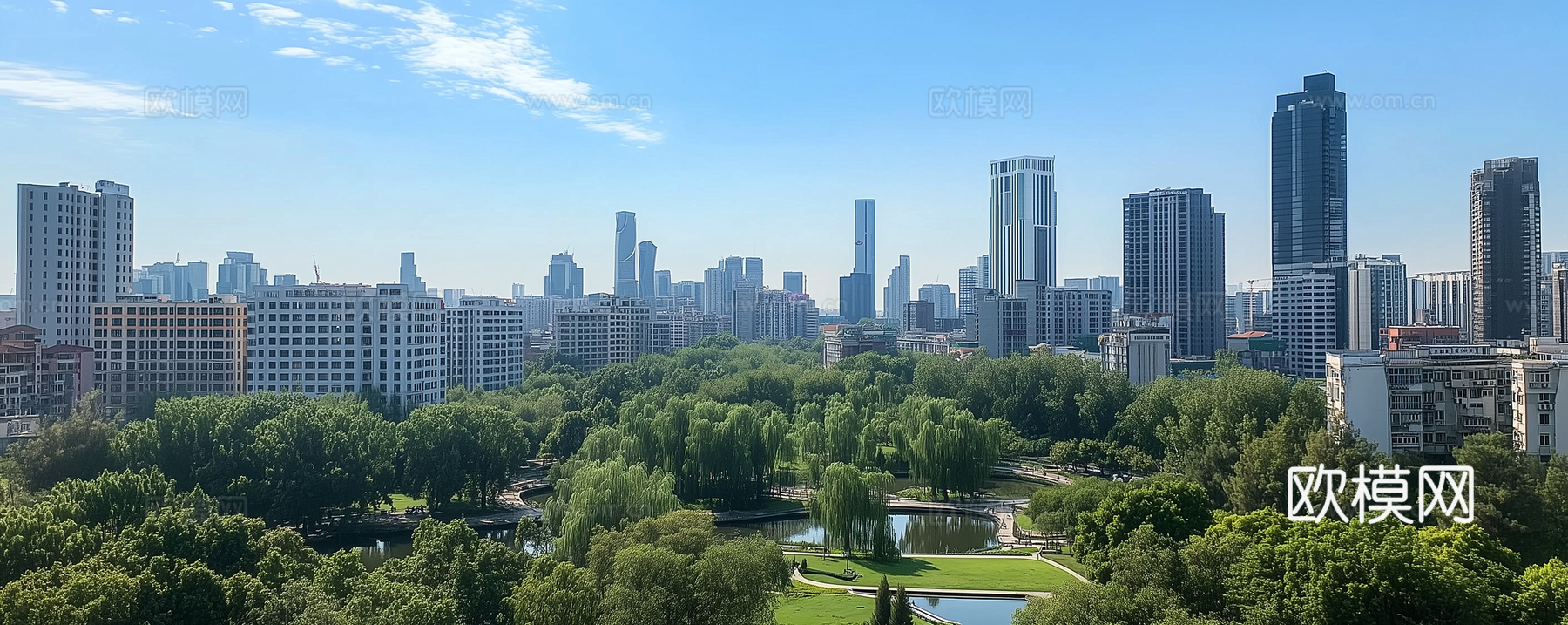 现代城市外景白天城市外景都市外景