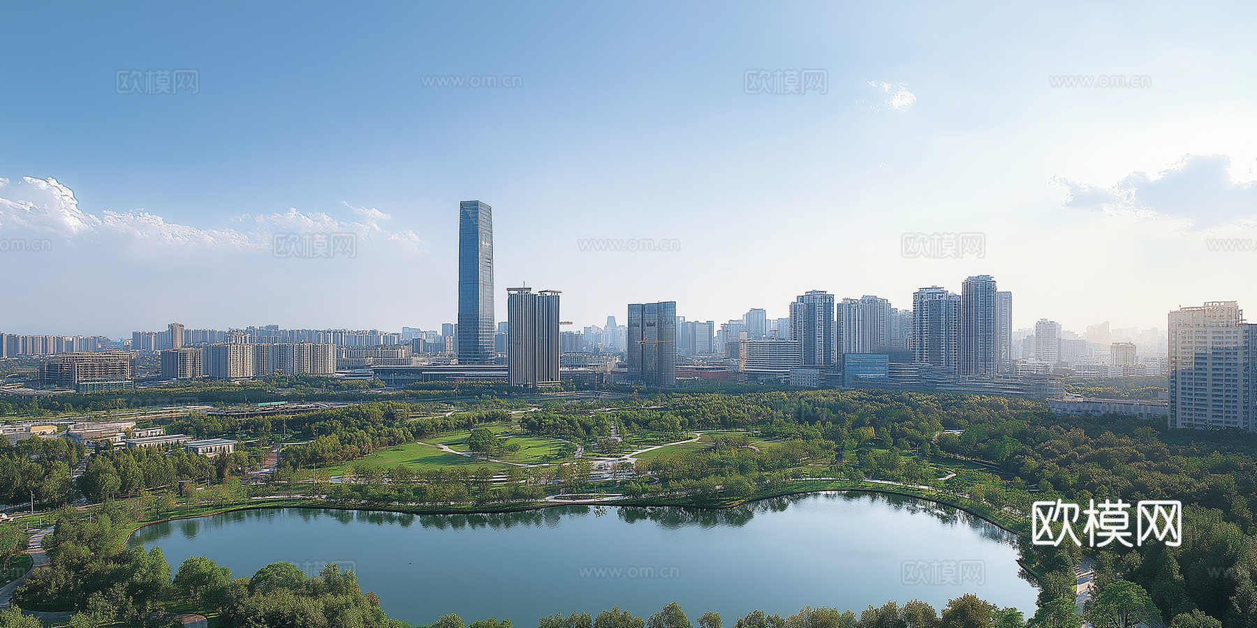 现代城市外景白天城市外景都市外景