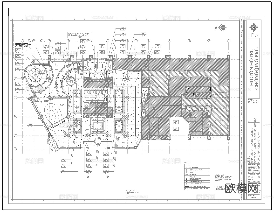 最新全套 大酒店 施工图合集cad施工图
