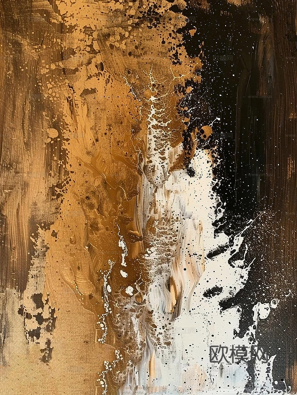 现代装饰艺术画 抽象画 现代画贴图