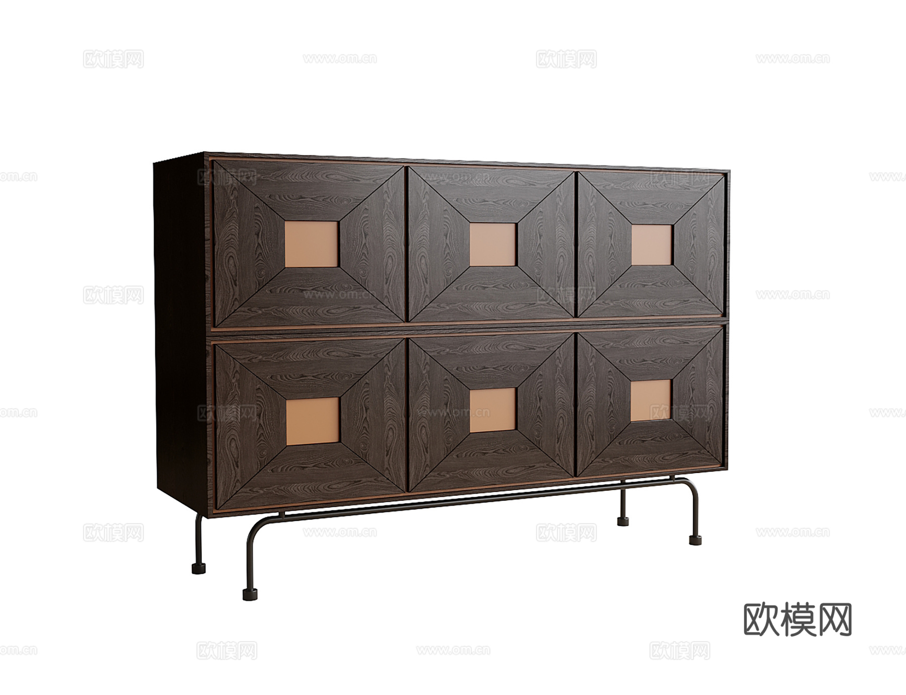 现代边柜 矮鞋柜 玄关柜su模型