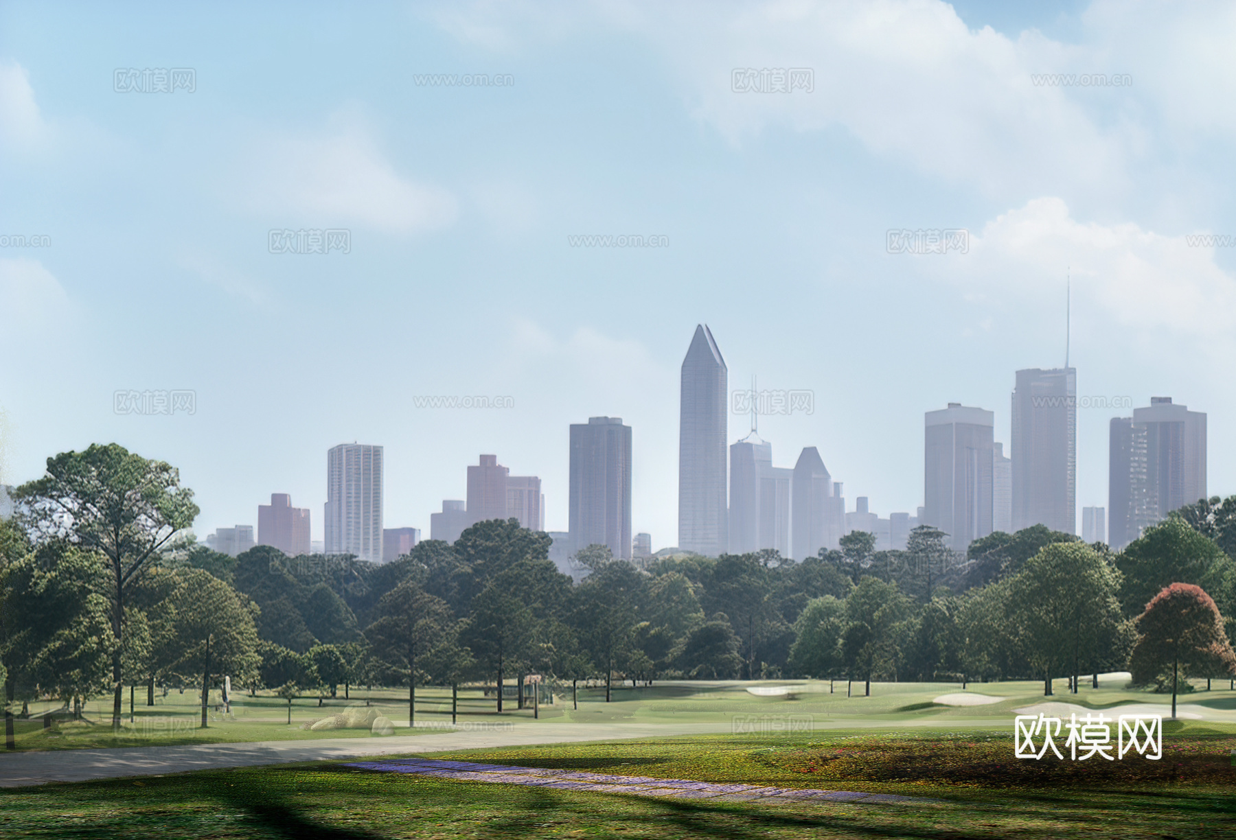 现代城市外景白天城市外景都市外景