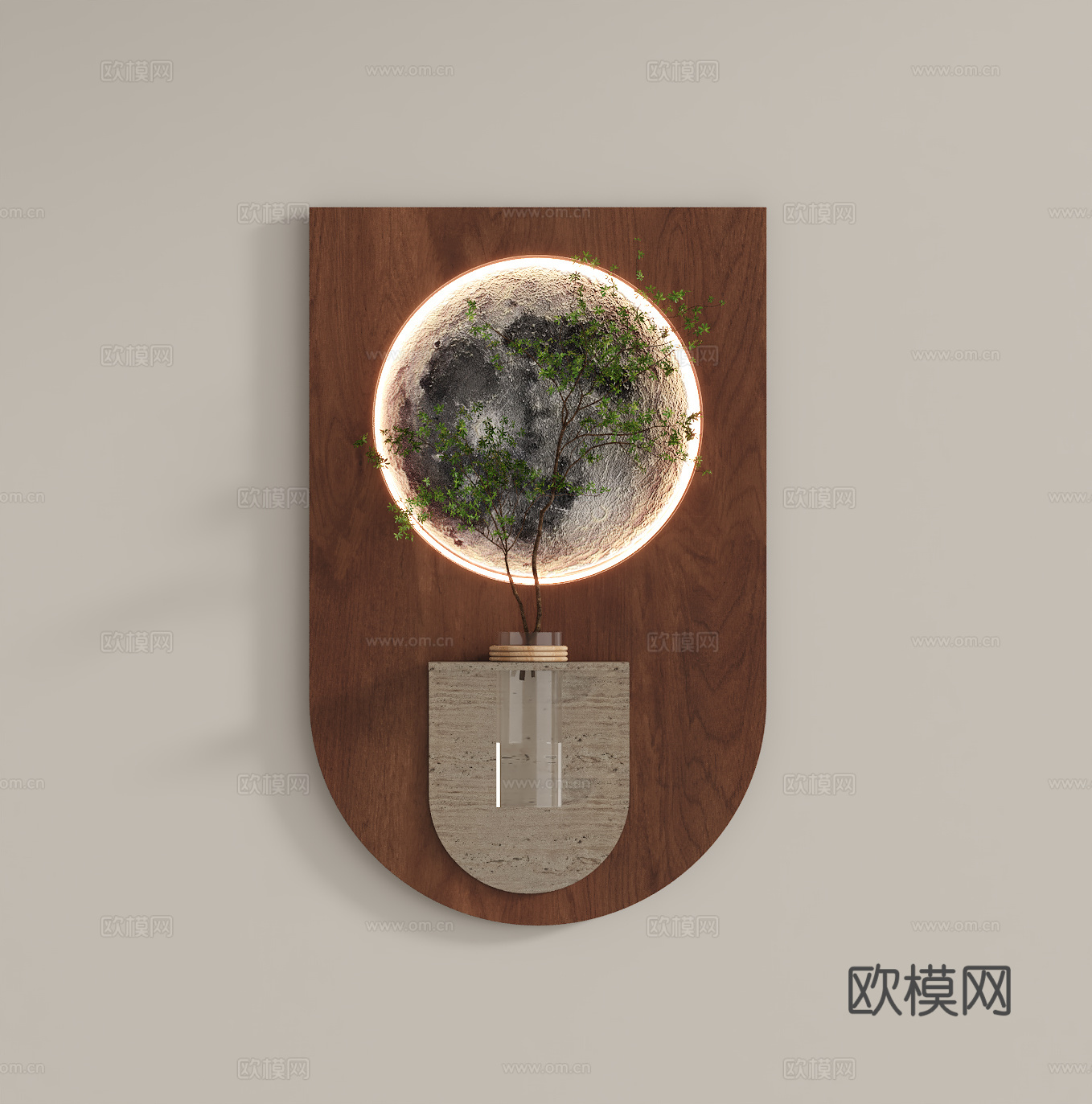 墙饰挂件su模型