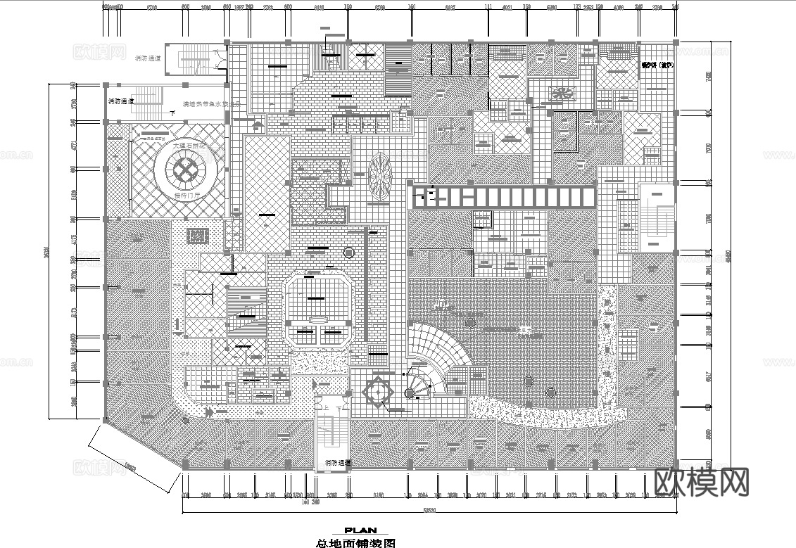 最新完整版spa足浴店施工图合集cad施工图