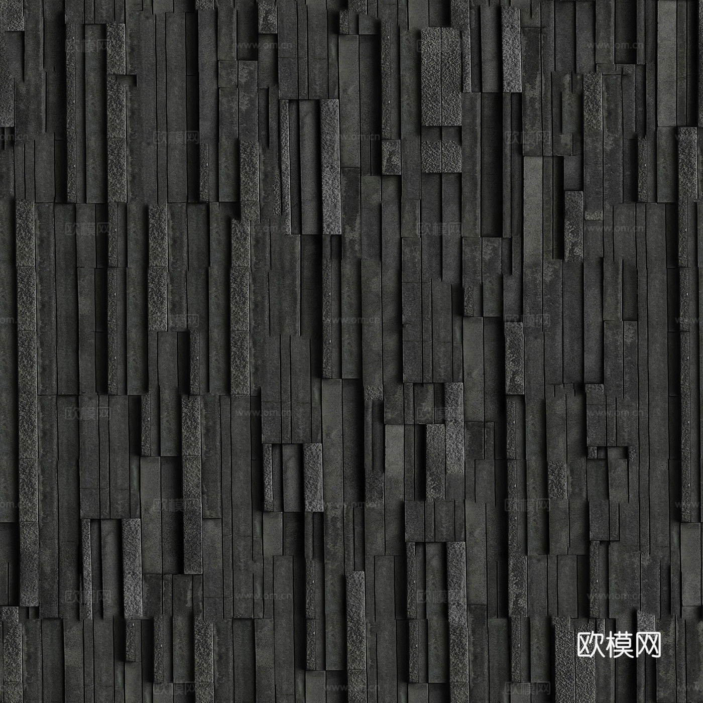 无缝黑色文化石墙面 流水石 文化砖