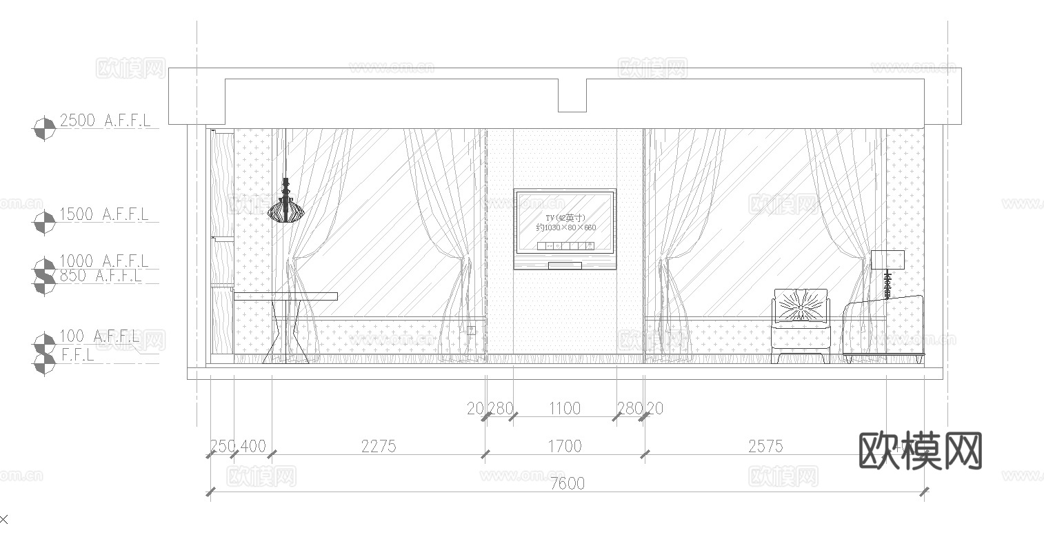 最新完整版大酒店施工图合集cad施工图下载（渲染图2）