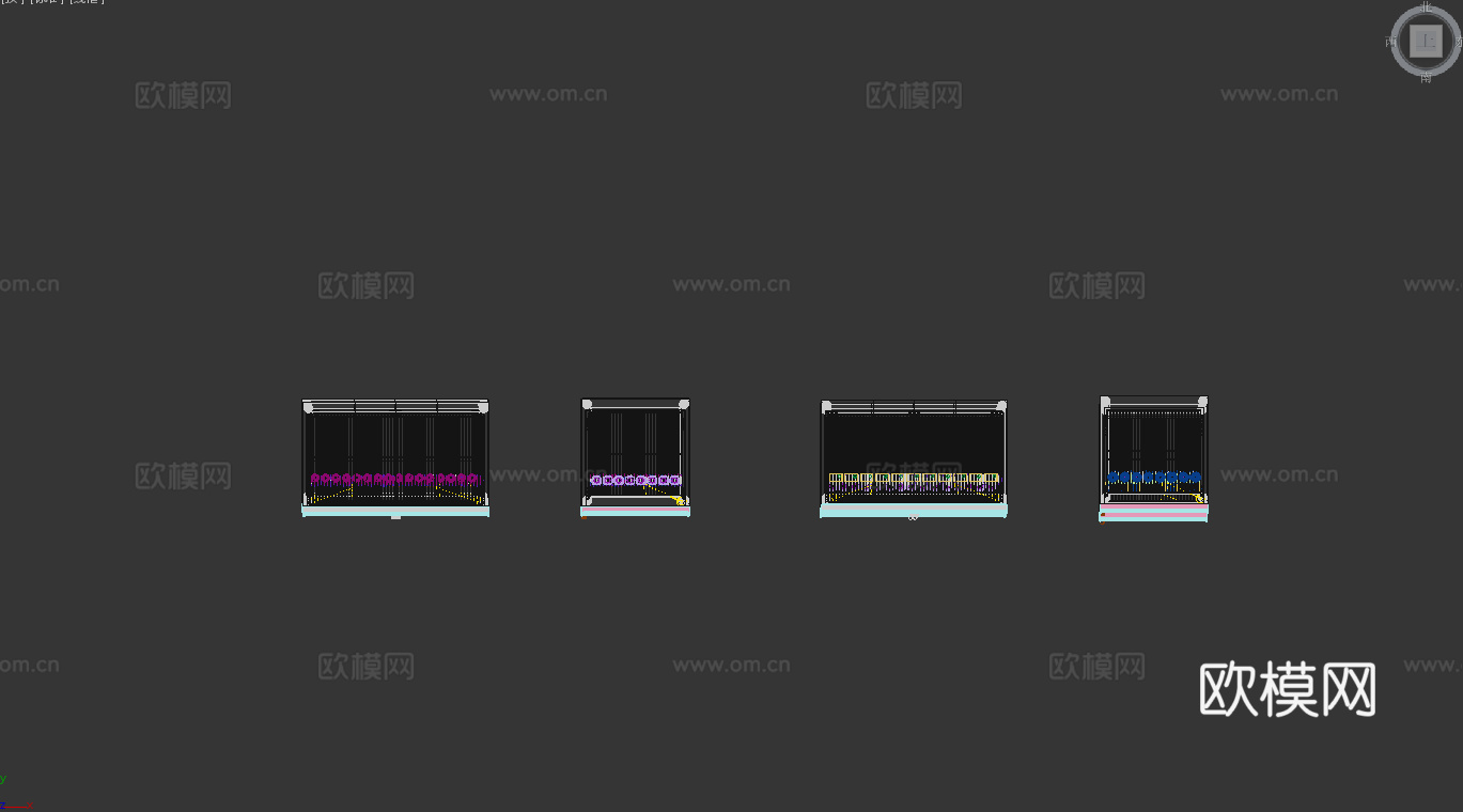 饮料柜 冷饮柜 啤酒饮料矿泉水 冷藏柜 保鲜柜 冰柜 冷柜3d模型下载（渲染图2）