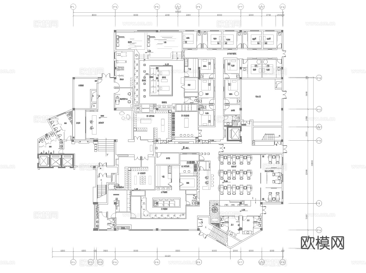最新完整版spa足浴店施工图合集cad施工图