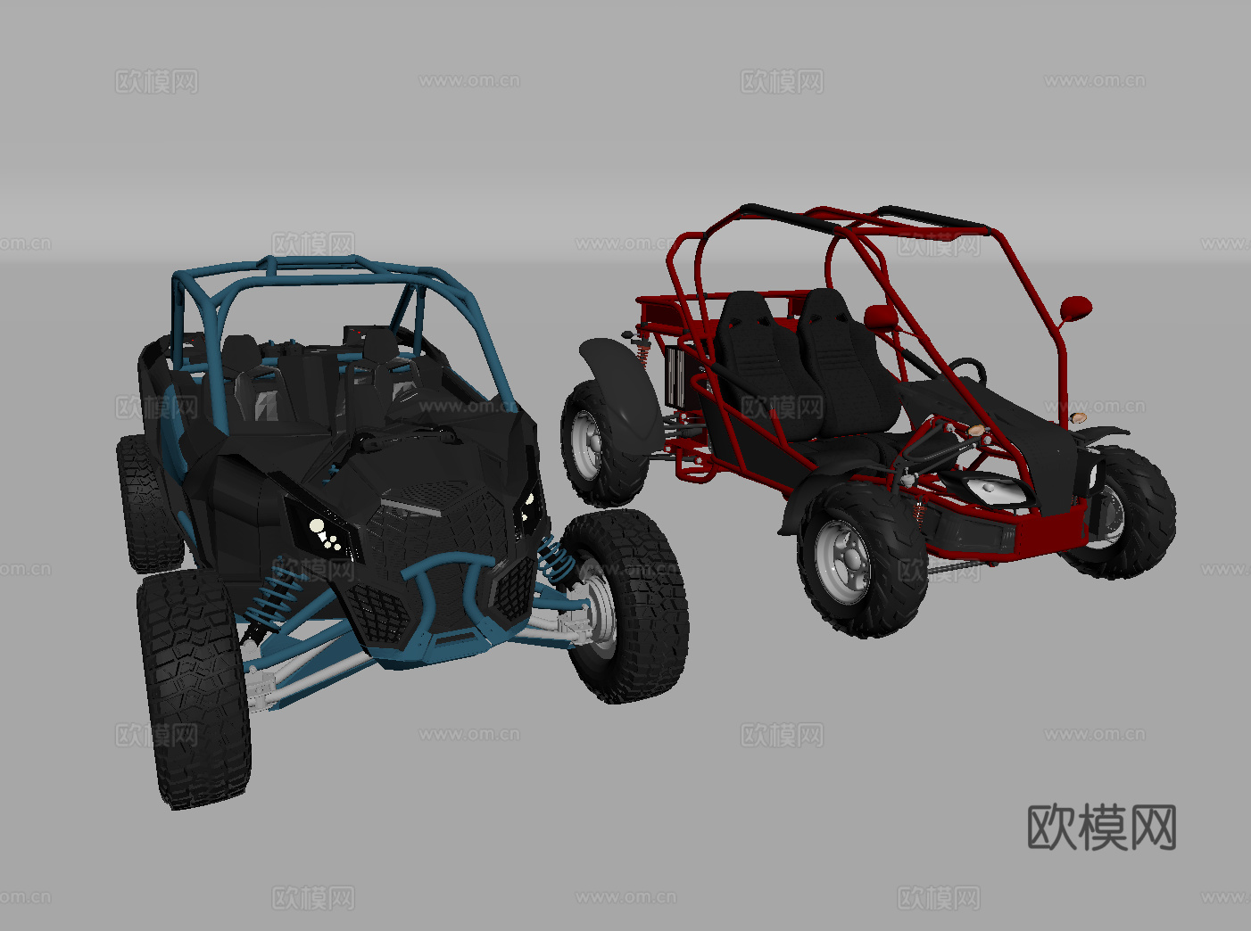 现代越野车 山地越野车 沙地越野车 全地形车su模型