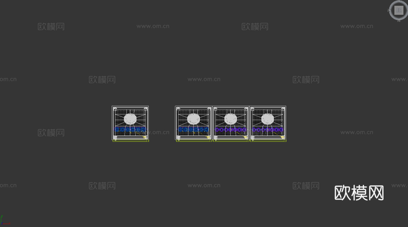 饮料柜 冷饮柜  啤酒饮料矿泉水 冷藏柜 保鲜柜 冰柜 冷柜3d模型下载（渲染图3）